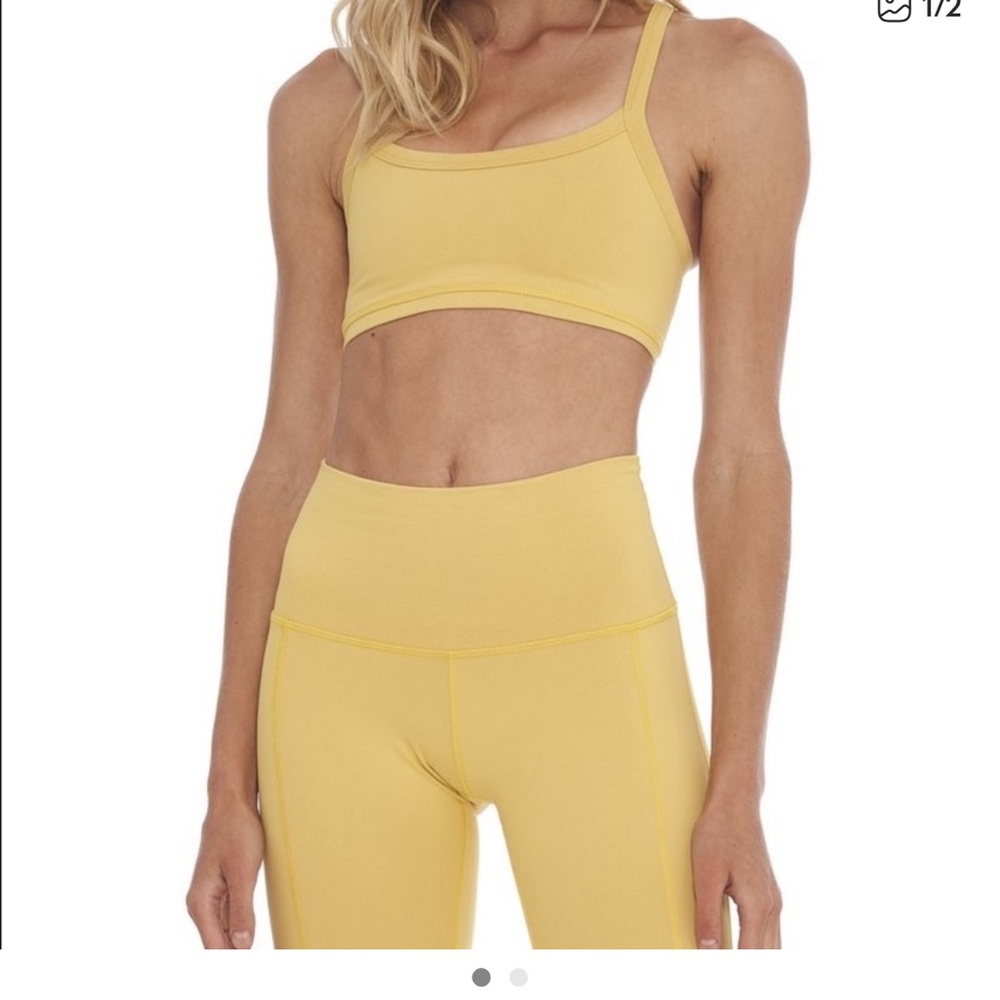 Yellow Women's Activewear Set Morgan Stewart